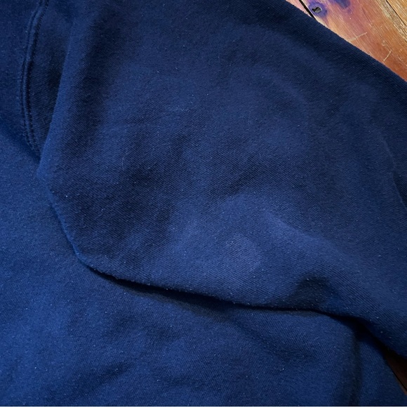 Vintage 90s Notre Dame Hoodie Sweatshirt Made in USA - Picture 8 of 9